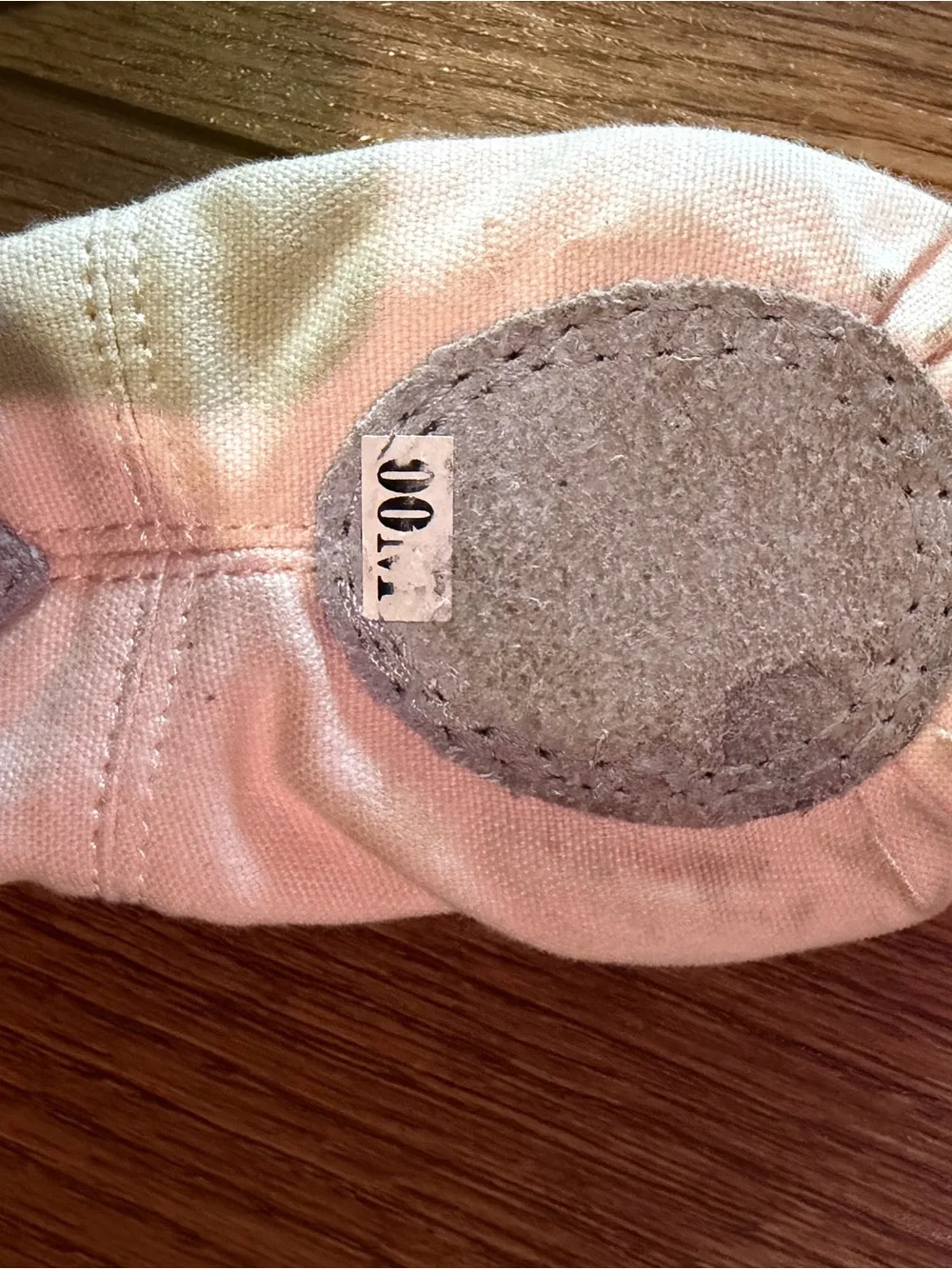 Childrens Pink Ballet Slippers with Elastic Strap